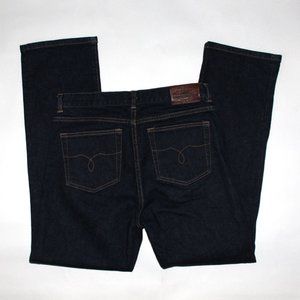 Lauren Jeans Co RALPH LAUREN Size 8 Straight Leg High Rise Dark Jeans 29" Length